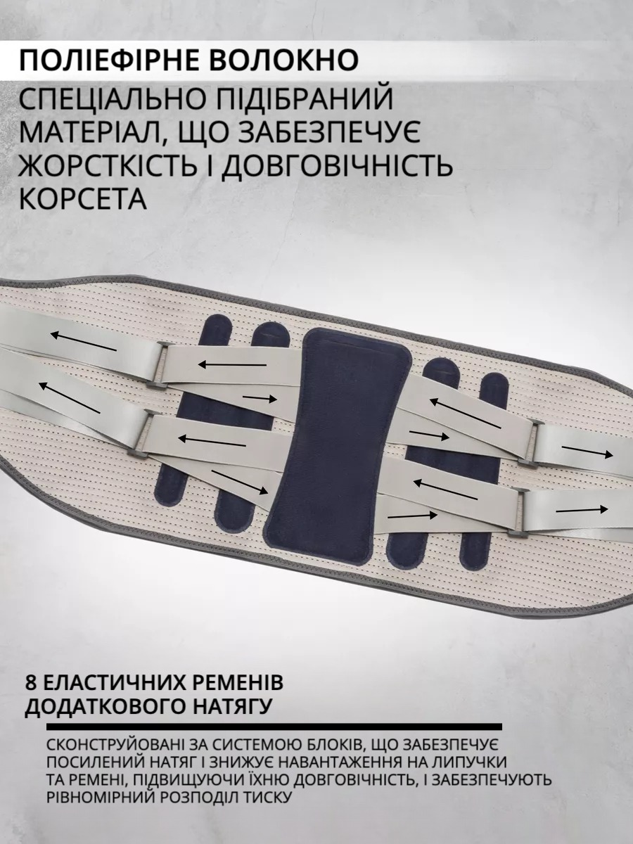 Ортопедичний пояс із 3D-пластиною — підтримка спини та комфорт щодня | Знижка -50%